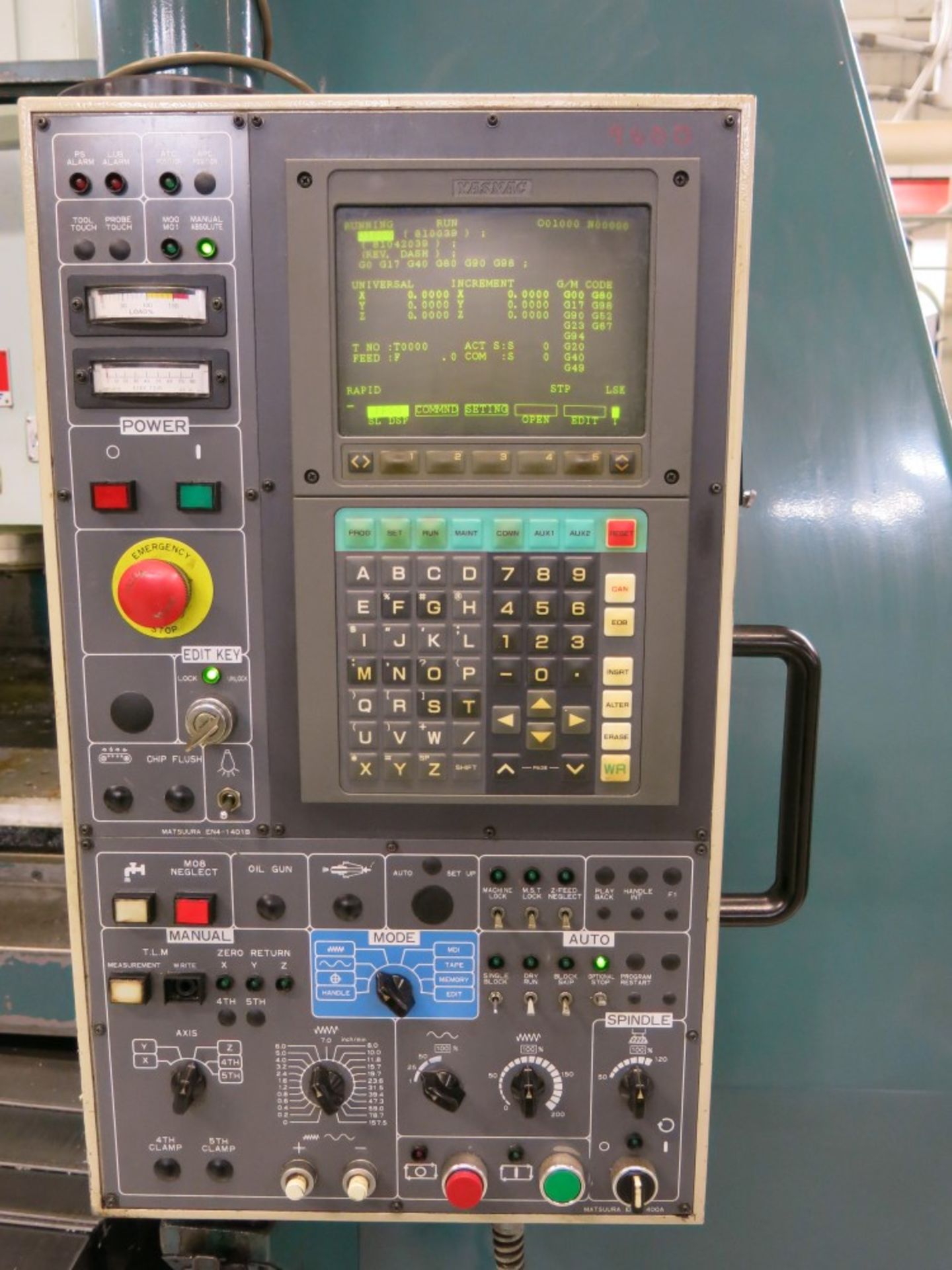 1995 Matsuura CNC Machining Center Mod MC-1000VF - Image 5 of 6