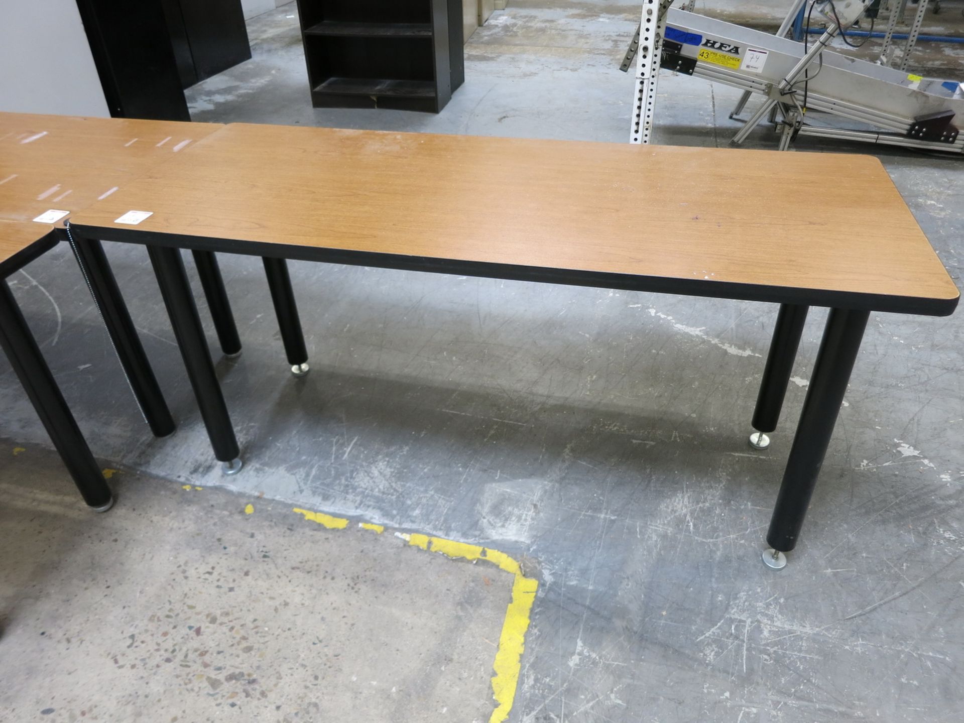 Lot (3) Wooden Top Worktables - Image 2 of 2