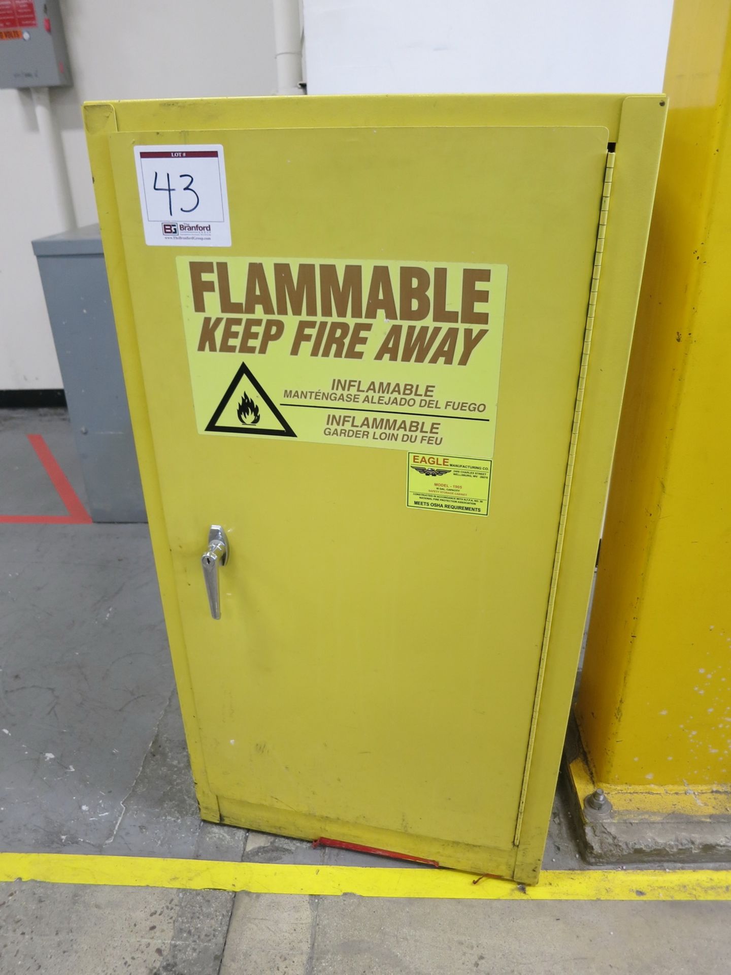 Eagle Model 1905 Flammable Storage Cabinet; 16-gallon capacity - Image 2 of 2