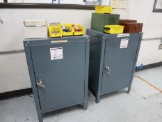 Lot (2) Metal Cabinets with contents