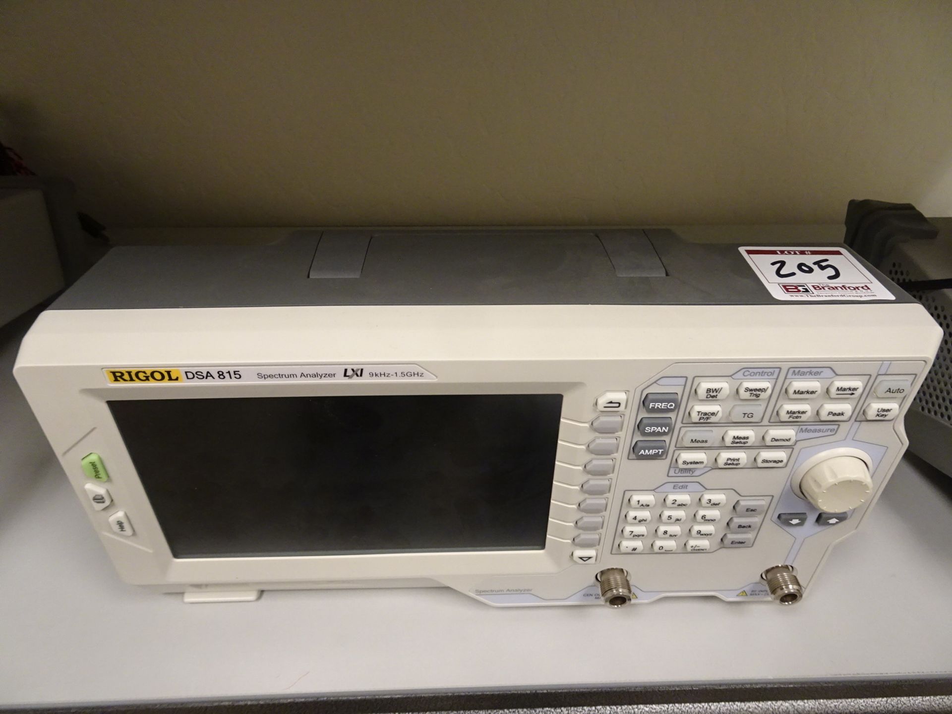 Rigol Model DSA815, Spectrum Analyzer 9kHz-1.5GHz