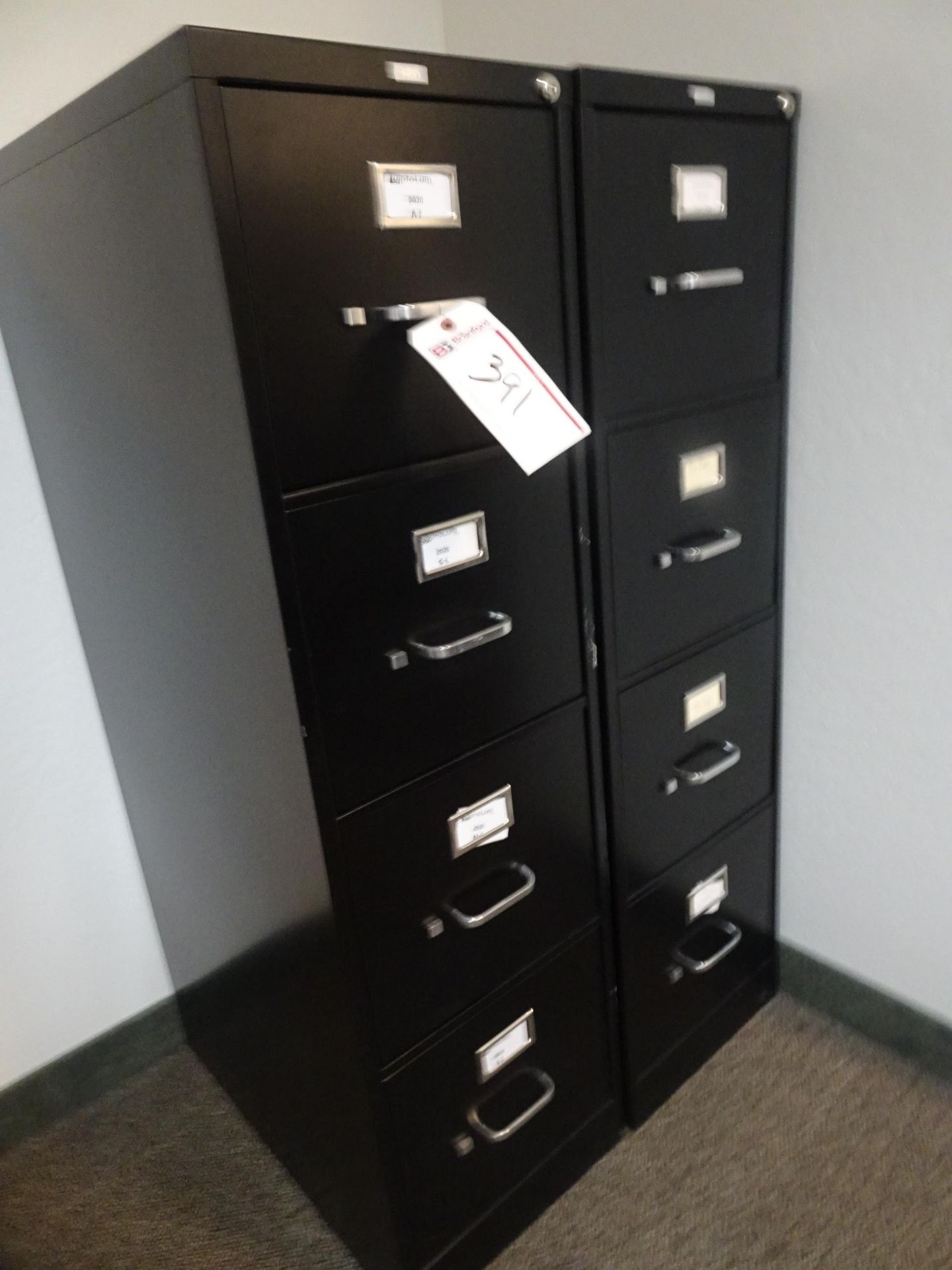 (5) Office Cubicles; (4) Office Chairs; (2) Vertical File Cabinets; Horizontal File Cabinet - Image 5 of 6