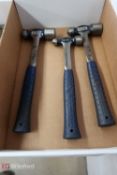 (3) Ball Pin Hammers