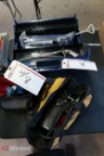 Promade Tool Box w/ (4) Grease Guns, Southwire Tool Bag, Ironton Tool Bag