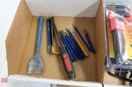 Box w/ Chisels, Pry Bars