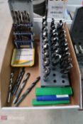 Box w/ Drill Index, Irwin Drill Index, Drills