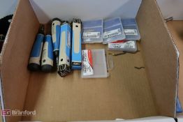 Box w/ Noga Deburrers, Deburring Blades