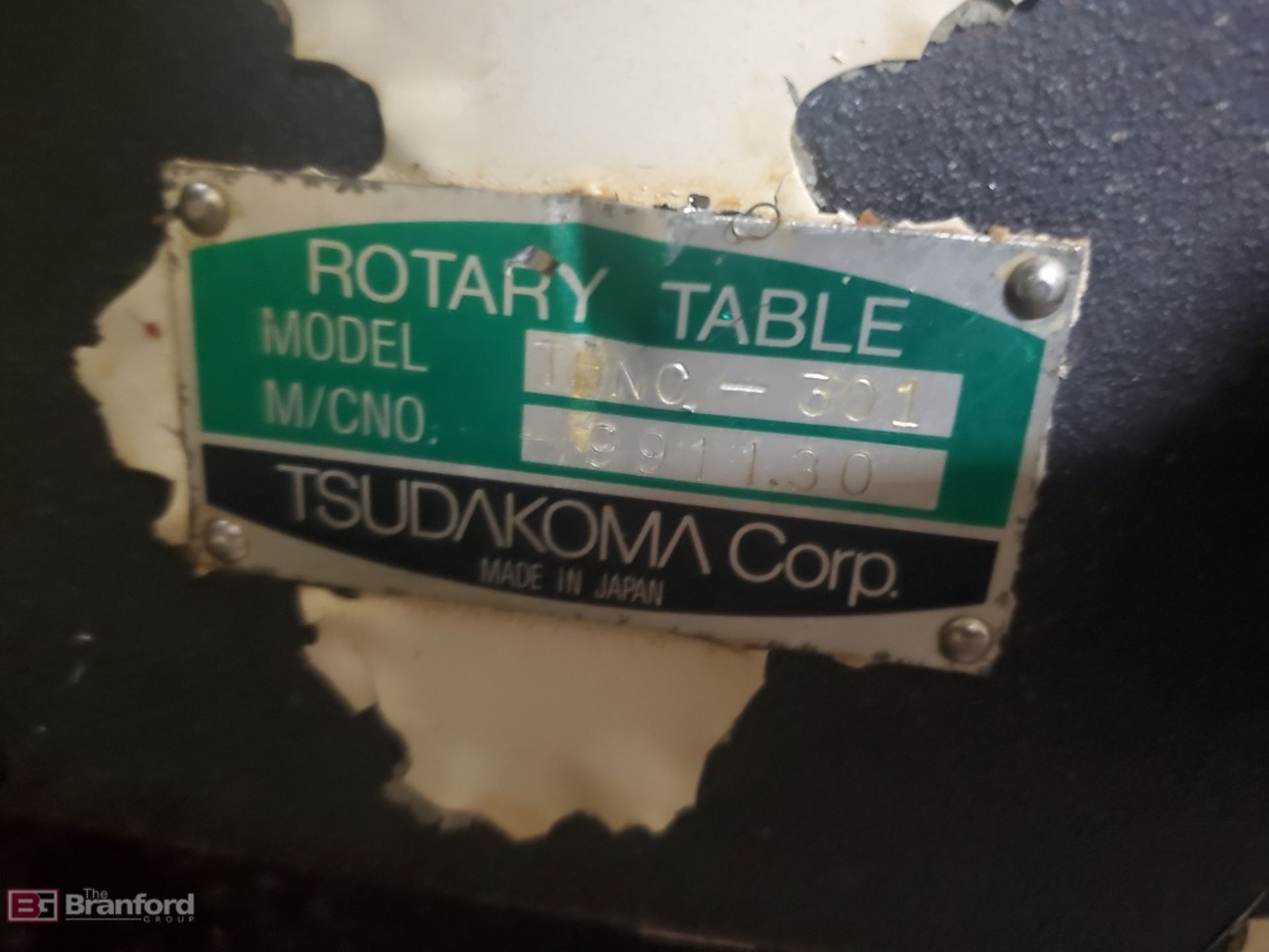Tsudakoma Model TDNC-301, 12" (301mm) Rotary Table - Image 3 of 3