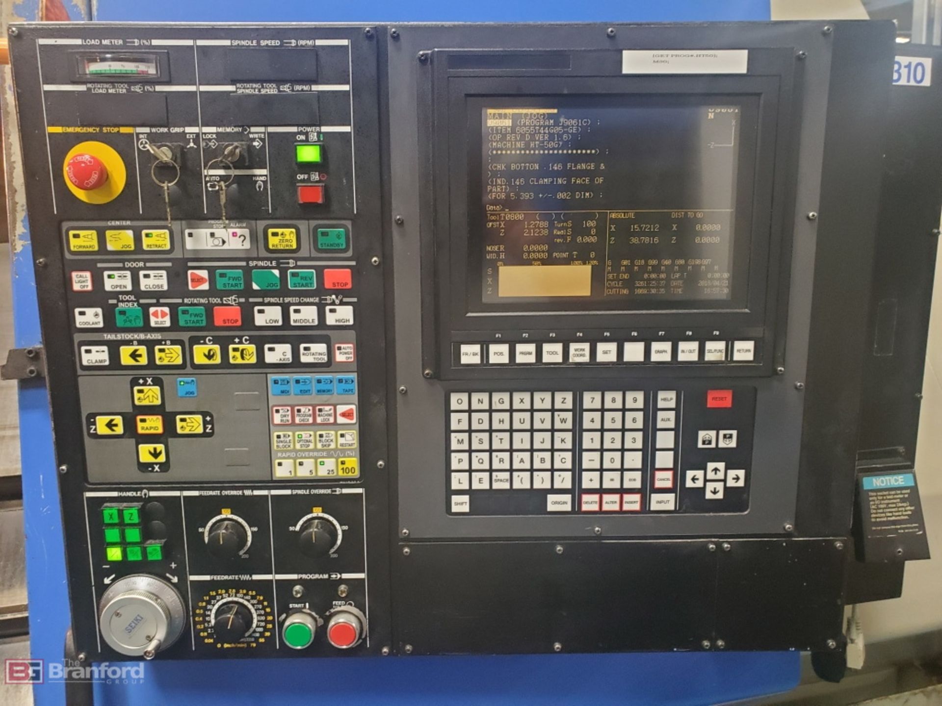 Hitachi Seiki Model HT50G CNC Turning Center - Image 9 of 16