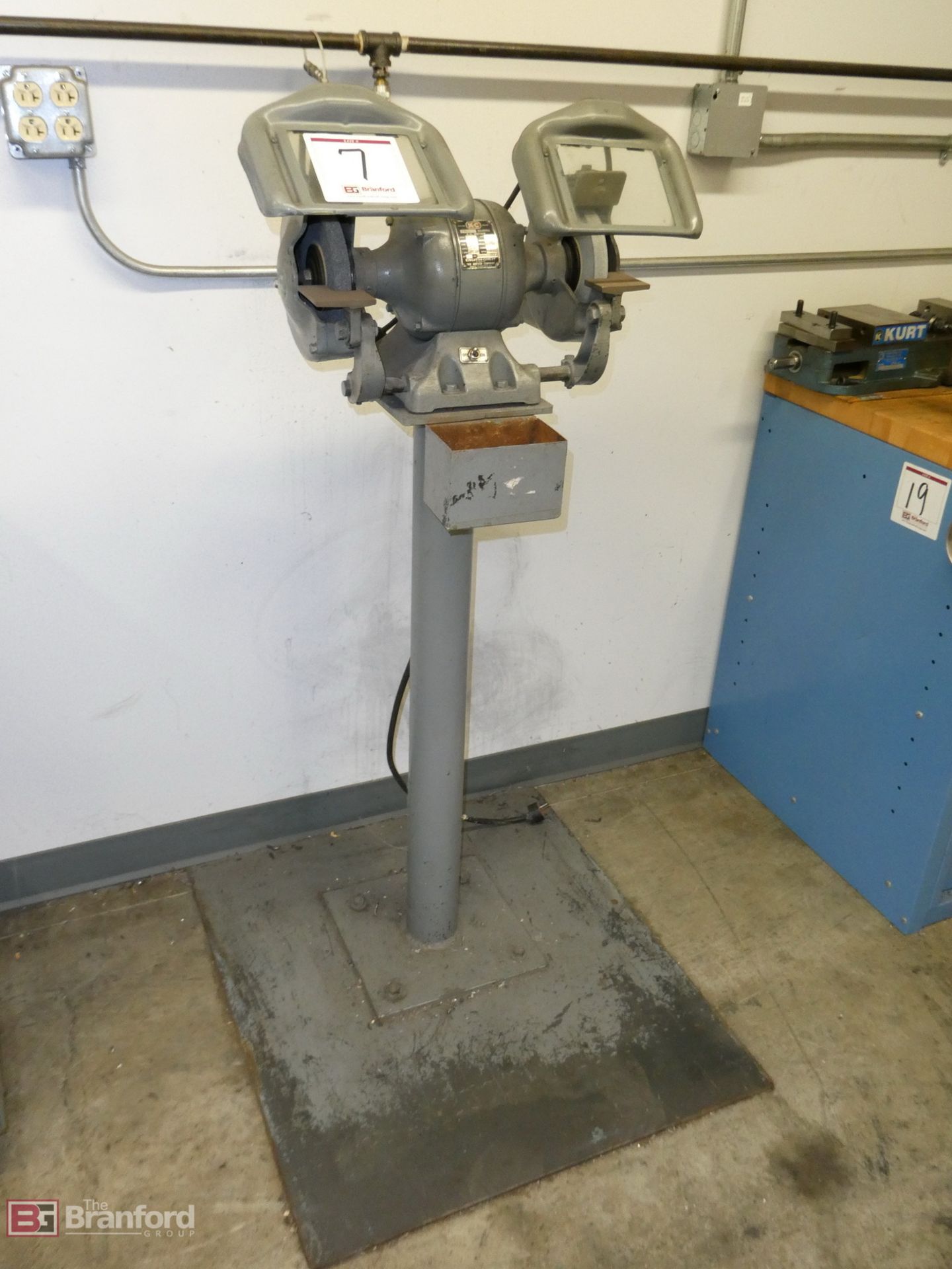 Pedestal Dual Grinder-Buffer