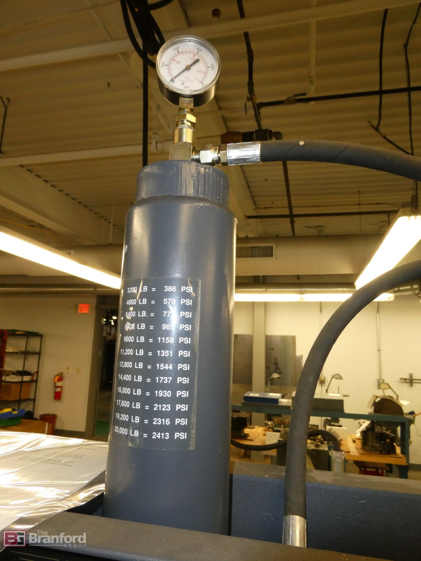 Drake Dura Press Model Force 10DA, 10-Ton Hydraulic Press - Image 4 of 7