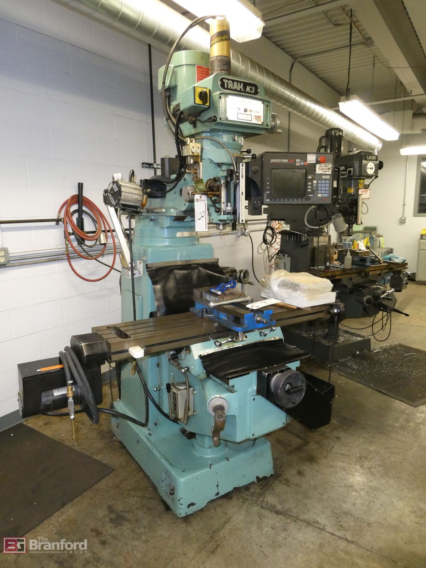 Trak Model K3, 10"x48" 2-Axis CNC Vertical Milling Machine