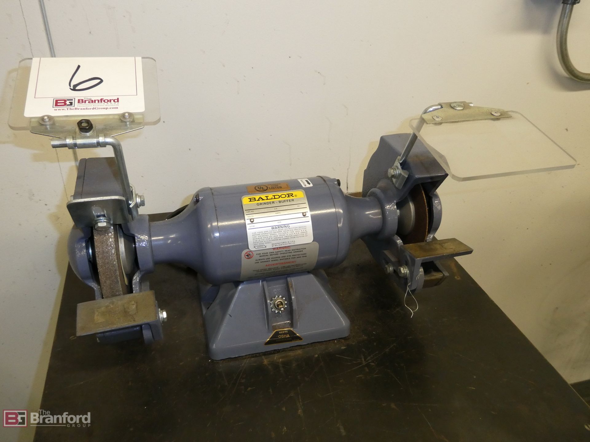 Baldor Model 623E, Dual Grinder-Buffer - Image 2 of 4