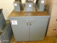 2-Door Wood Cabinet w/ LeBlond Tooling & Accessories