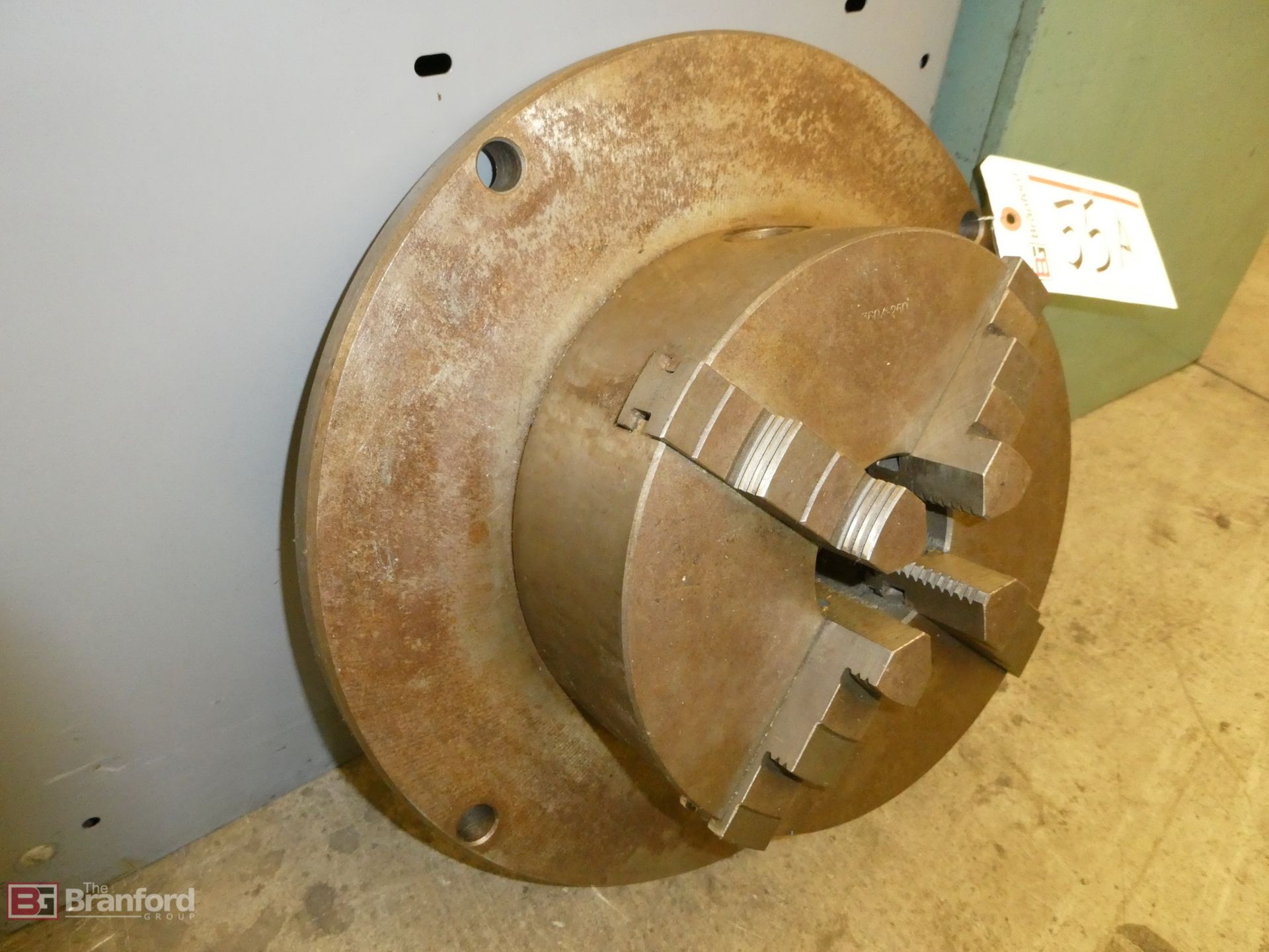 10" 4-Jaw Chuck w/ 16" Mounting Plate - Image 2 of 2