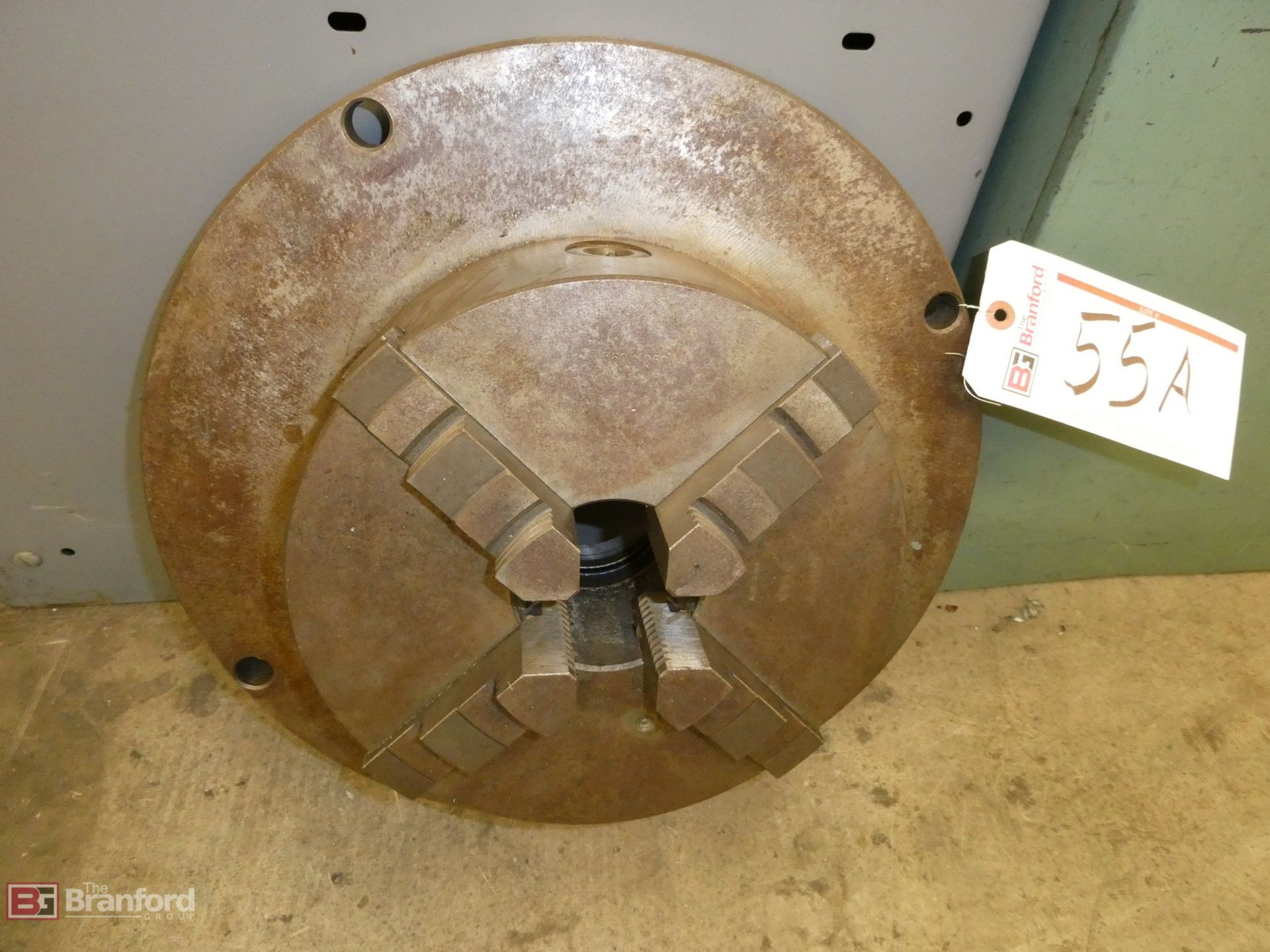 10" 4-Jaw Chuck w/ 16" Mounting Plate