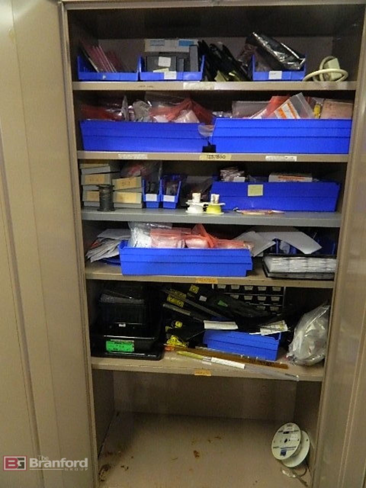 (2) 2-Door Cabinets w/ Electronic Test Fixtures & Elect. Parts - Image 3 of 3