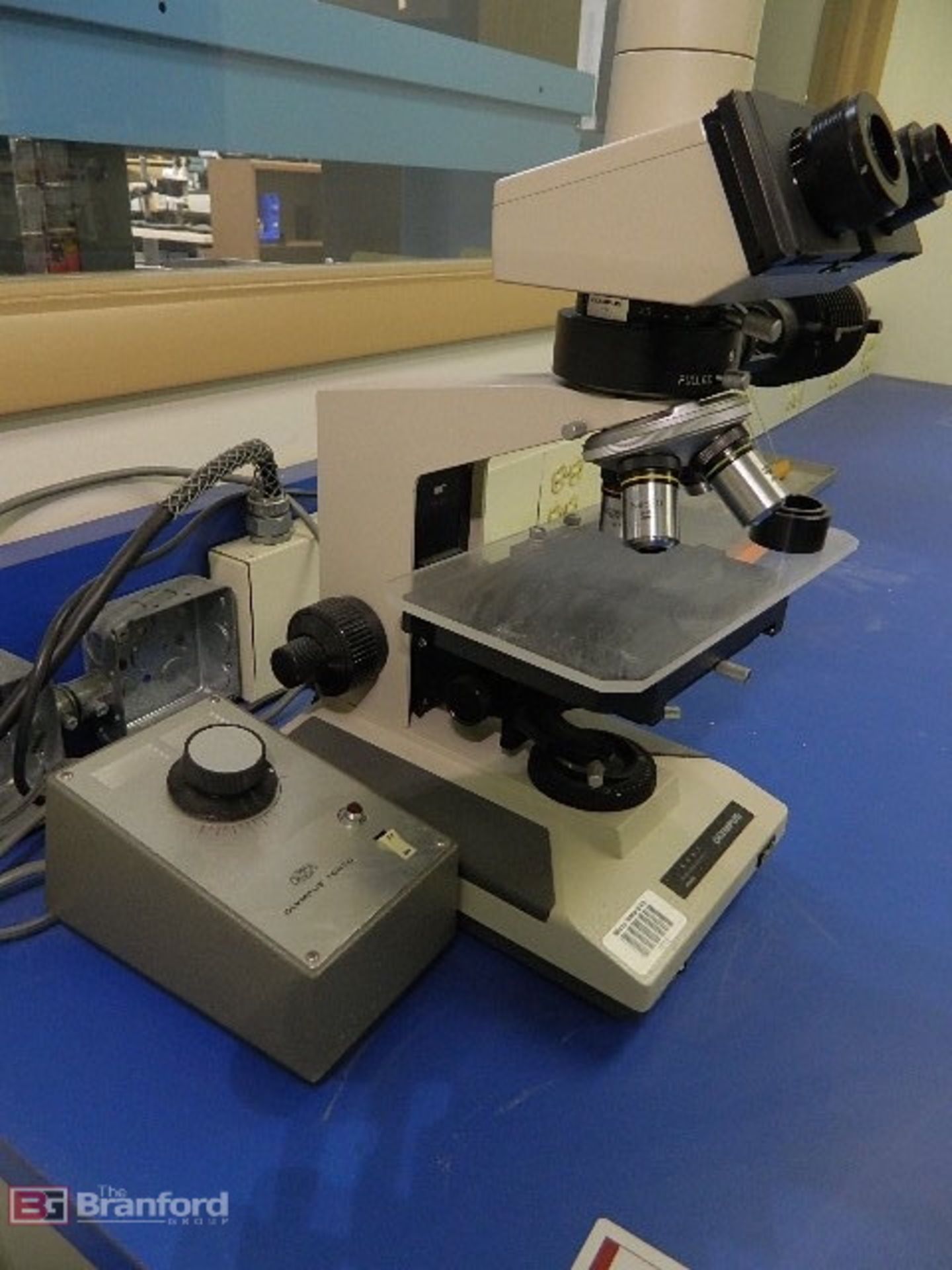 Olympus Microscope w/ Lab Table 96" x 30" - Image 2 of 4