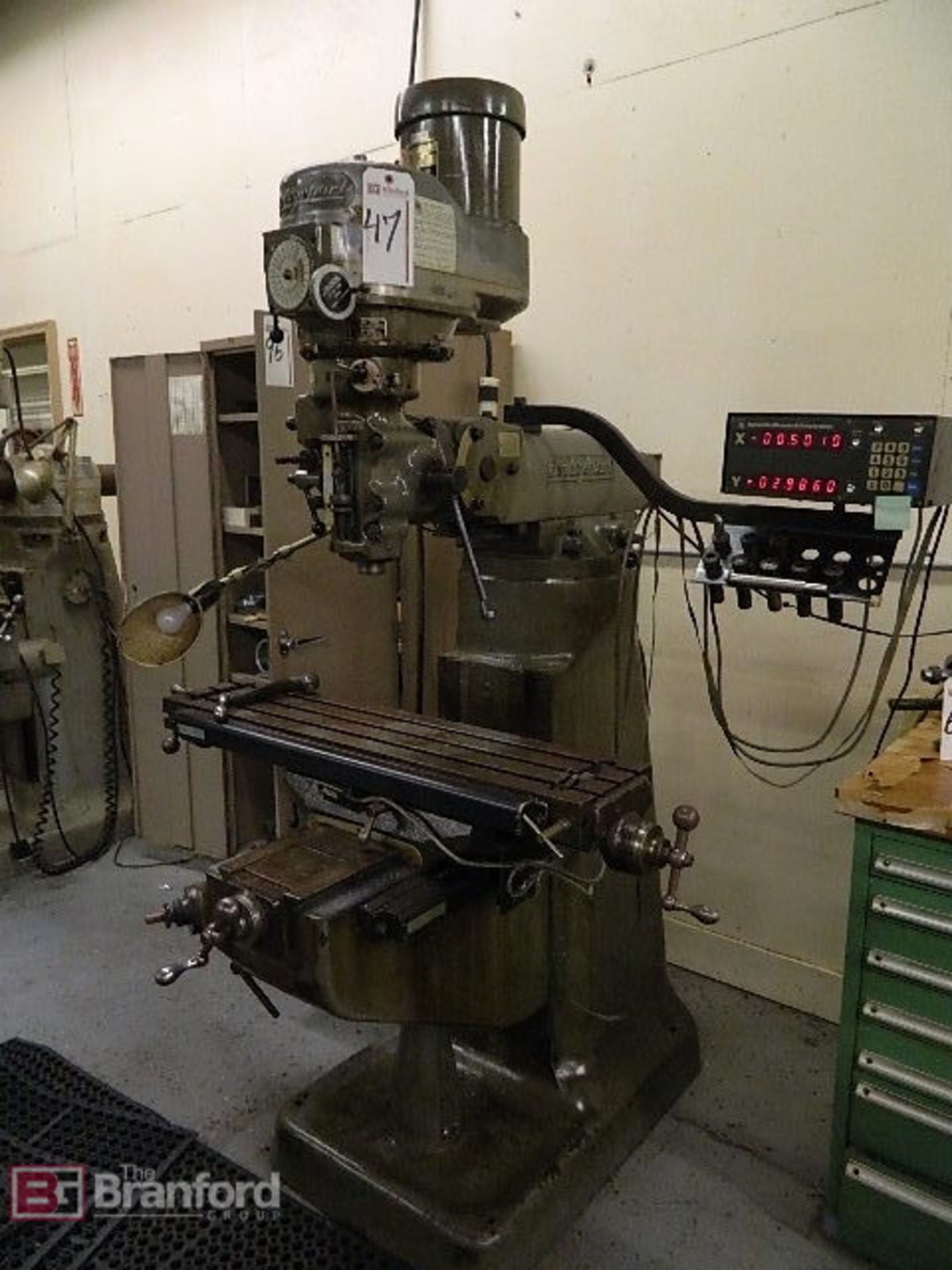 Bridgeport 1.5HP Vertical Mill with DRO