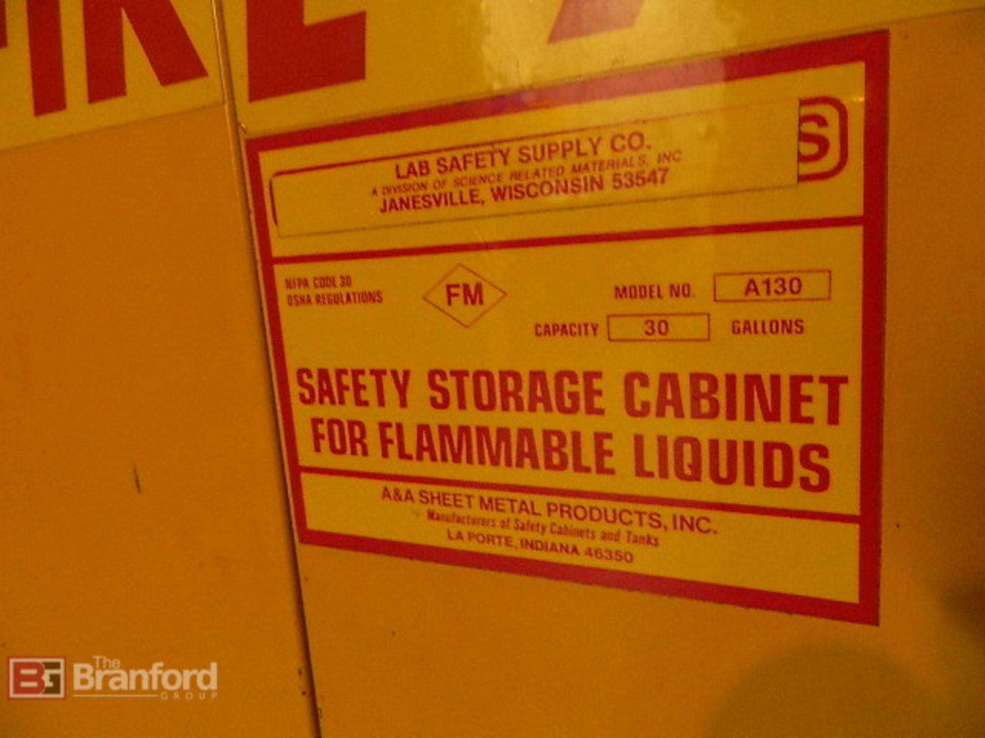 A & A Flammable Cabinet - Image 2 of 2