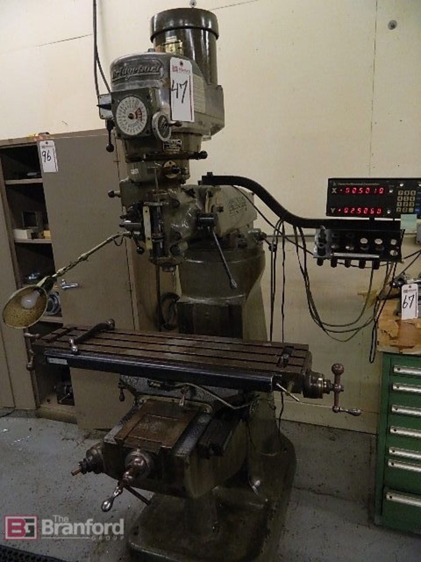 Bridgeport 1.5HP Vertical Mill with DRO - Image 3 of 3