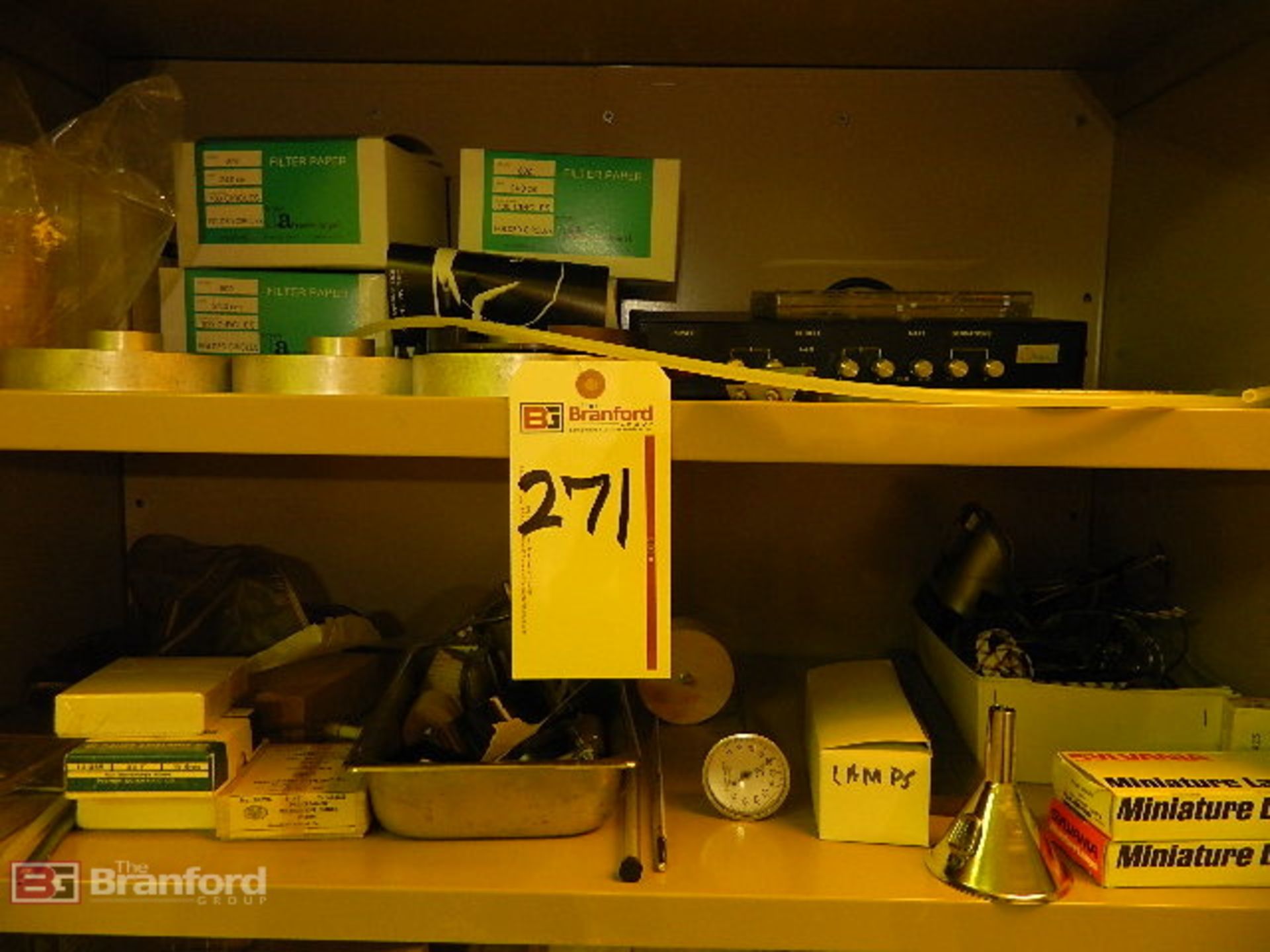 (2) 2-Door Cabinets w/ Lab Glass, Lab Supplies - Image 4 of 5