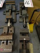 Lot. (4) Small Vises