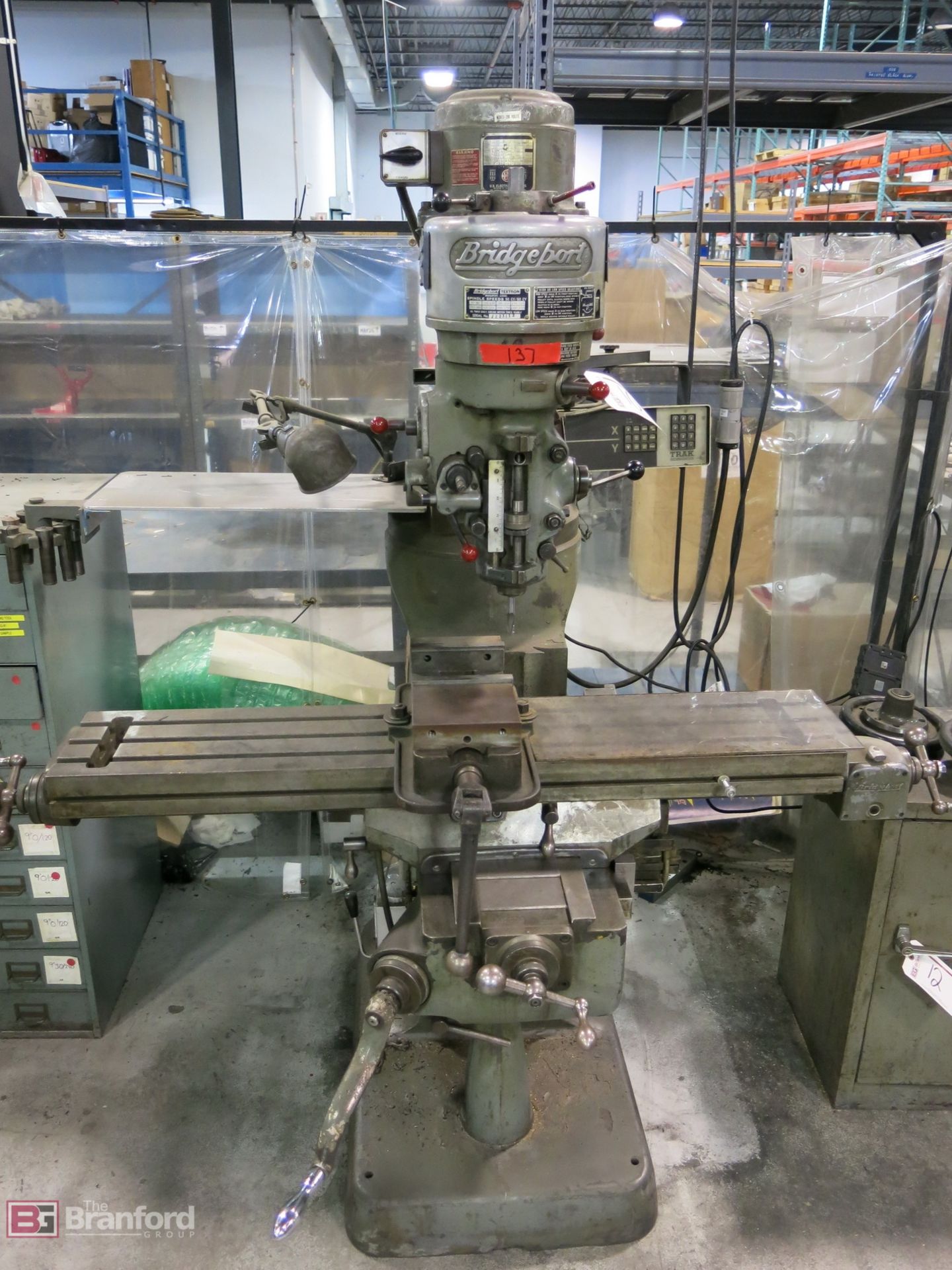 Bridgeport 1-HP Vertical Milling Machine - Image 2 of 3