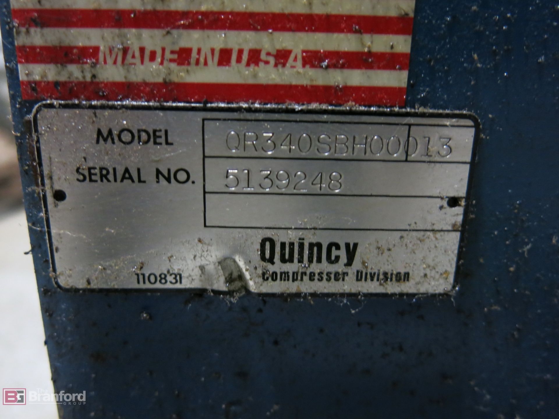 Quincy Model QR340SBH00013 15-HP Air Compressor - Image 2 of 3