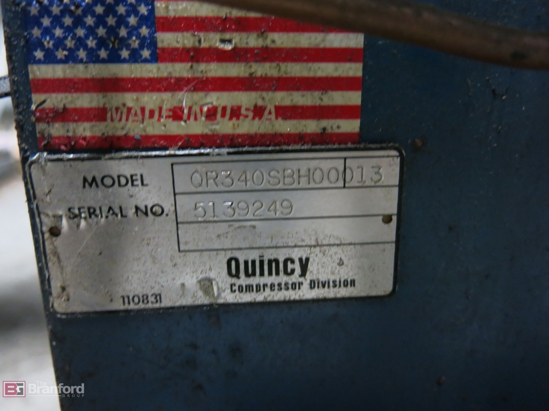 Quincy Model QR340SBH00013 15-HP Air Compressor - Image 2 of 3