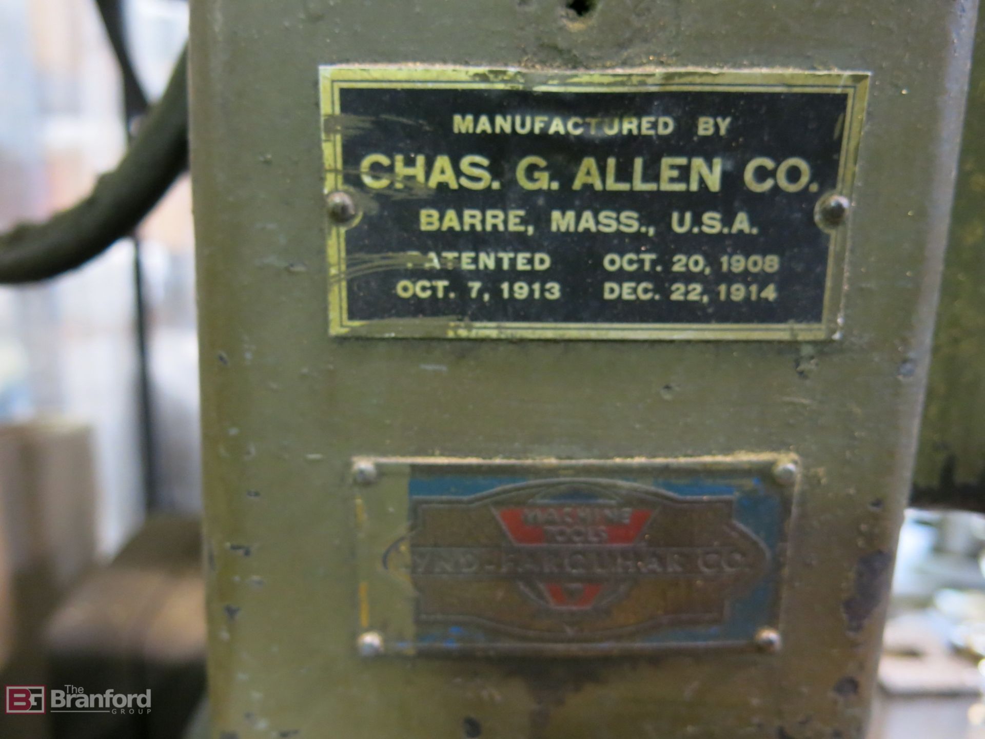 Chas. G. Allen 4-Head Multiple Spindle Pedestal Drill Press - Image 3 of 3