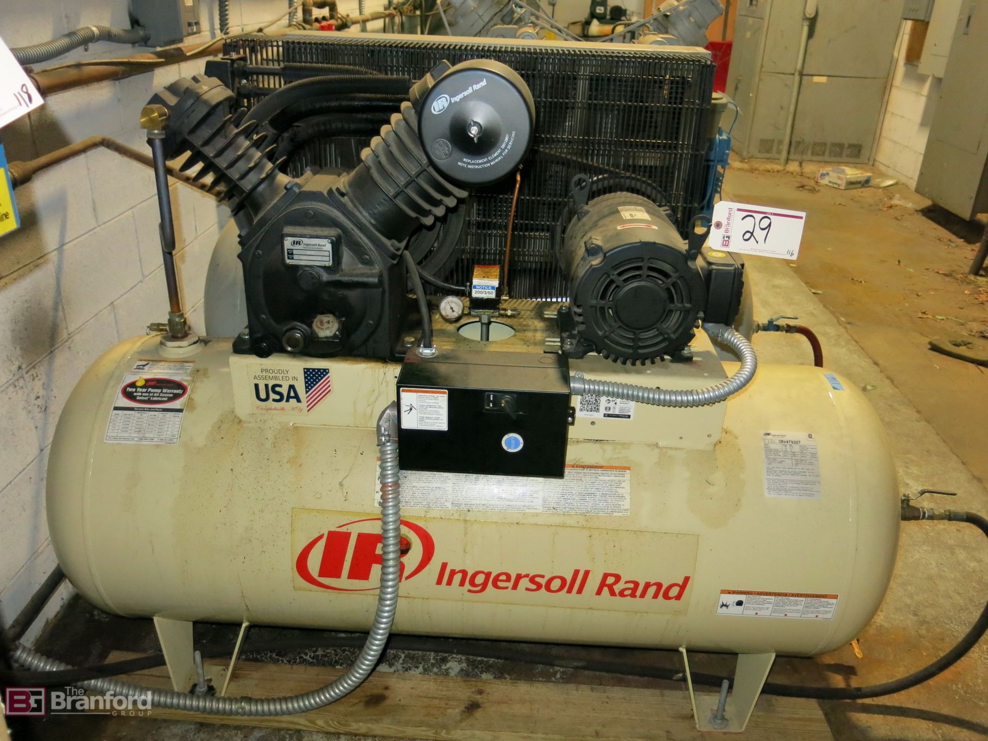 Ingersoll Rand 10-HP Air Compressor - Image 3 of 3