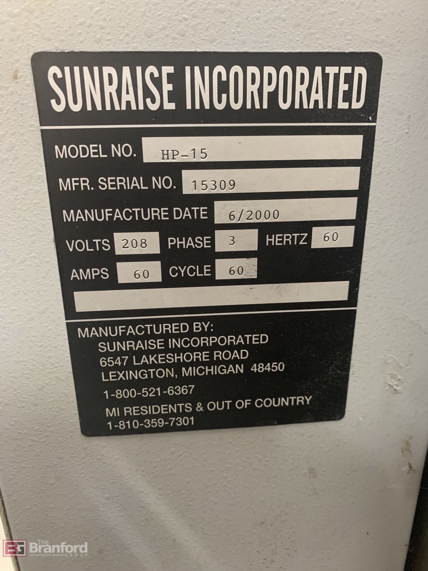 Sunraise HP-15 Thermographer - Image 3 of 4