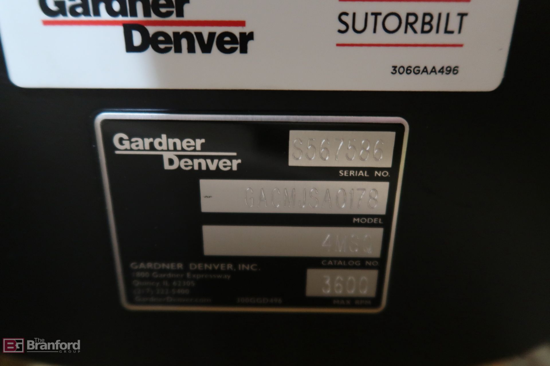 Gardner Denver Model 4MSQ Motor - Image 2 of 3