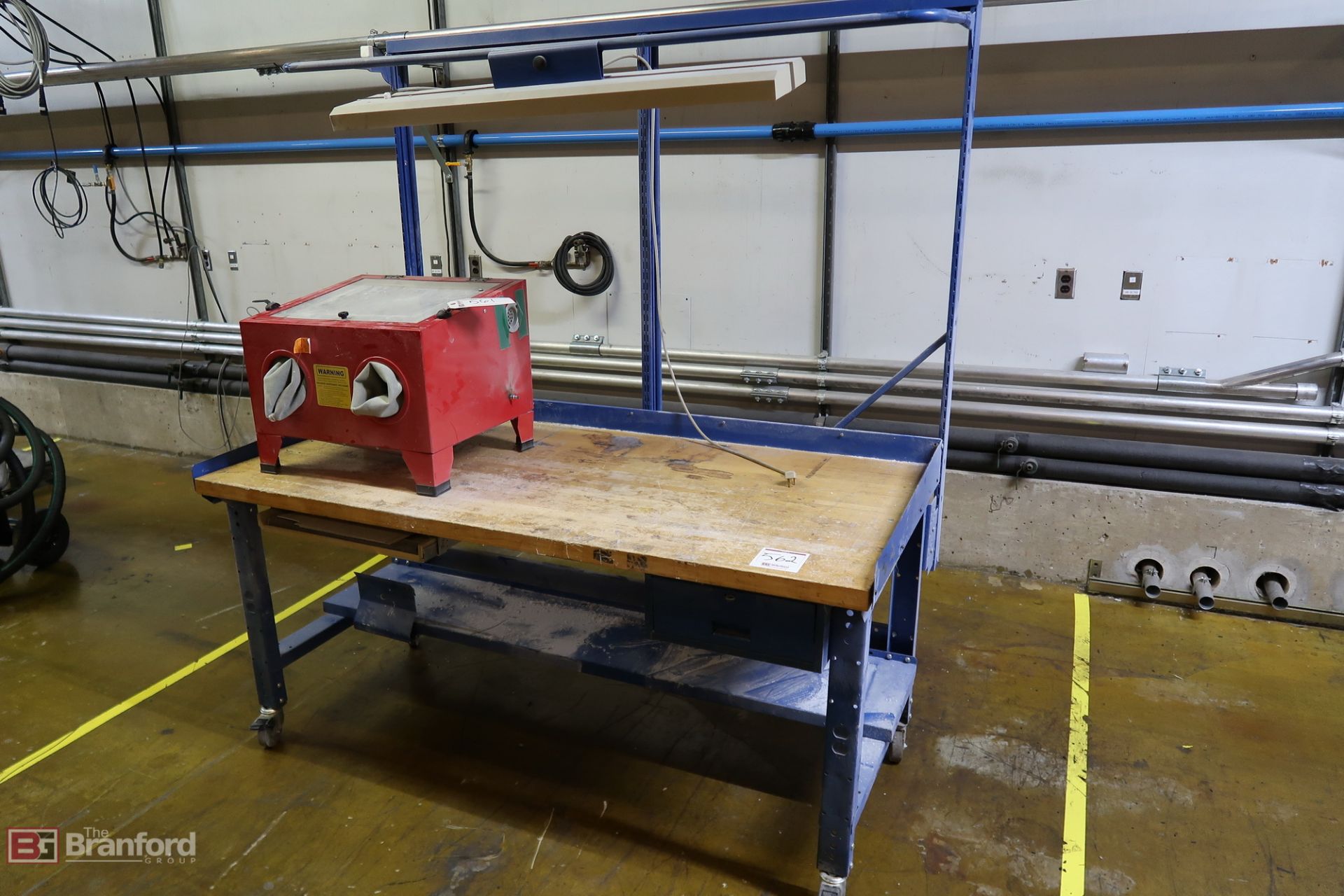 Butcher Block Rolling Work Bench