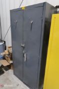 Metal Cabinet with Contents