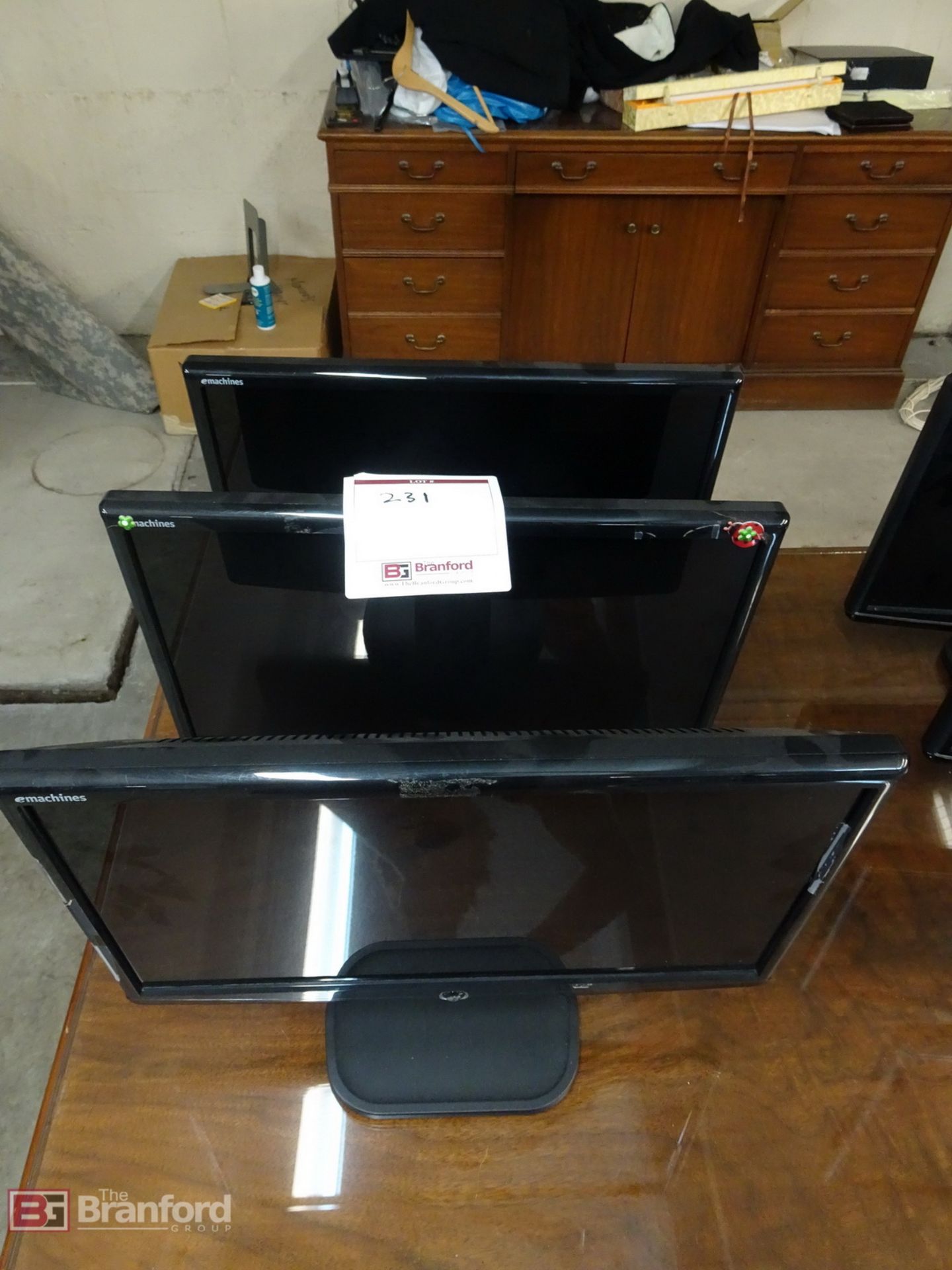 (3) Emachine LCD Monitors E182H D