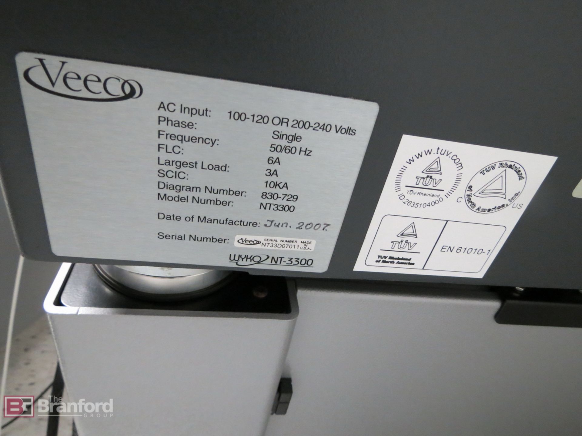 Veeco Wyko NT3300 Optical Profiler - Image 11 of 19
