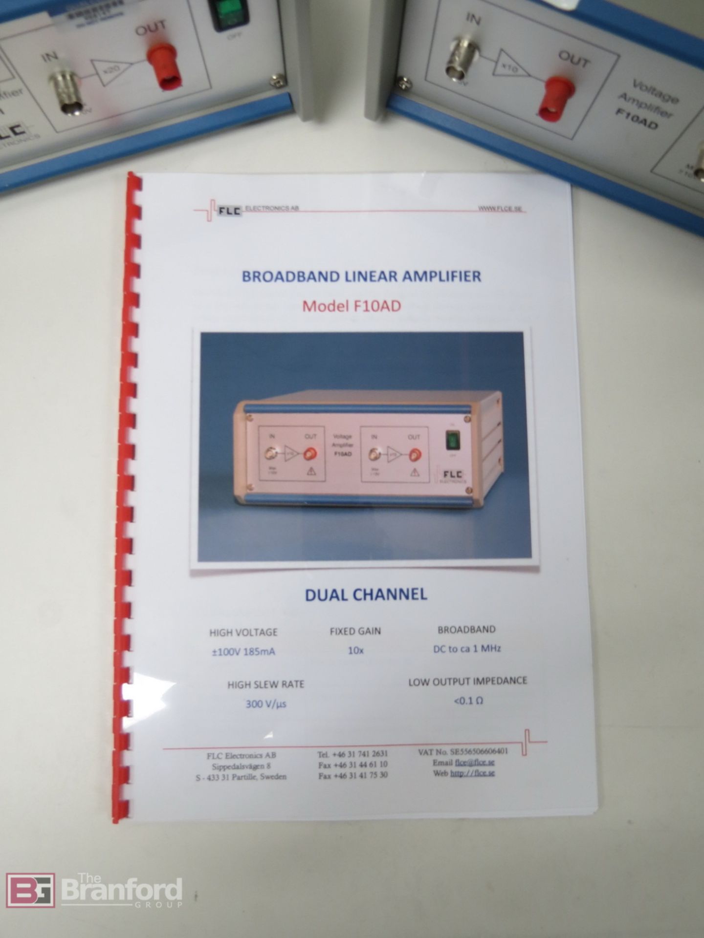 (2) FLC Electronics F10AD Dual Channel Voltage Linear Amplifiers - Image 4 of 5