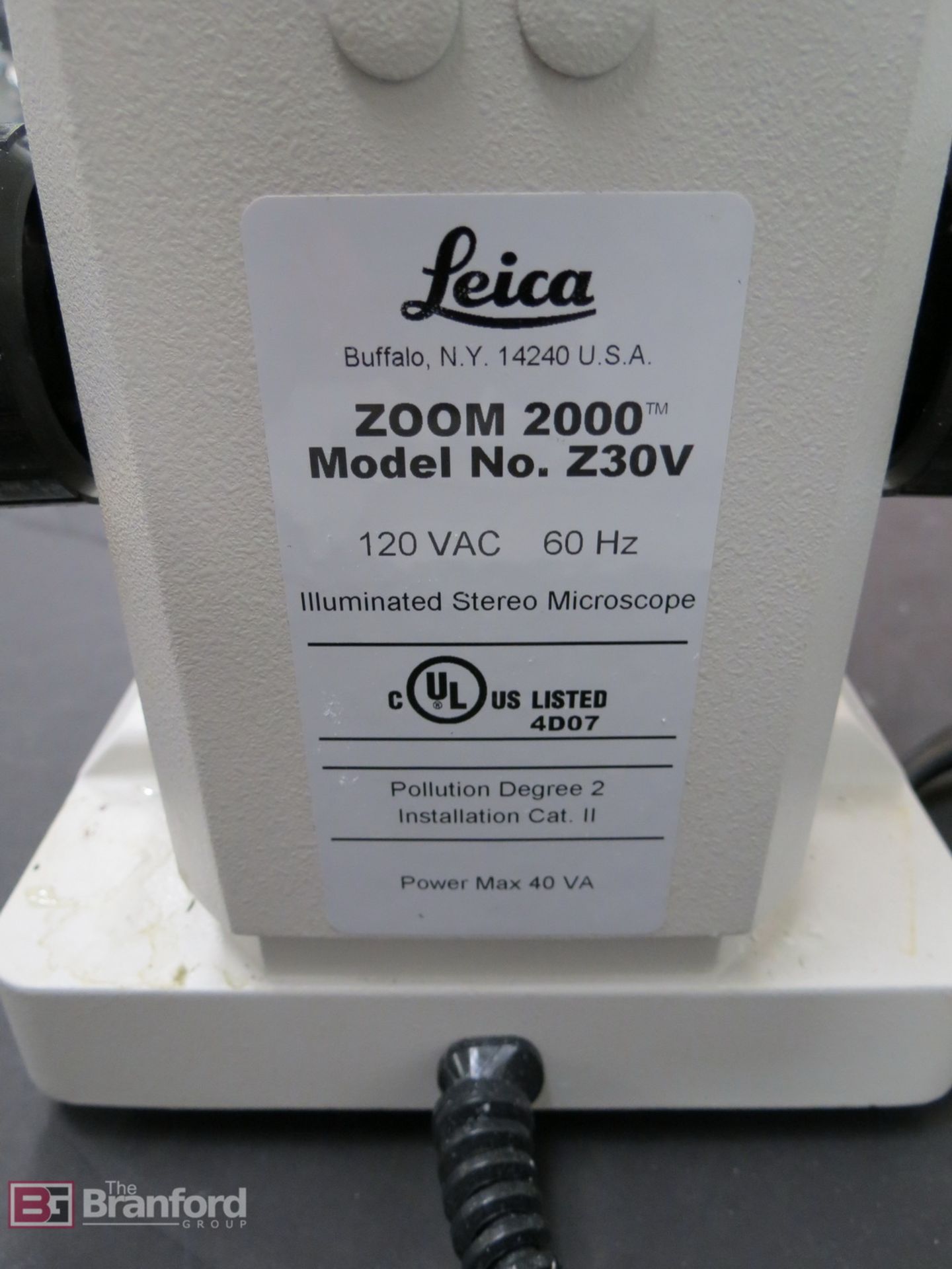 Leica Zoom 2000 Illuminated Stereo Zoom Microscope - Image 3 of 4