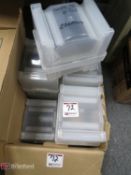 Lot of (8) Plastic Wafer Containers