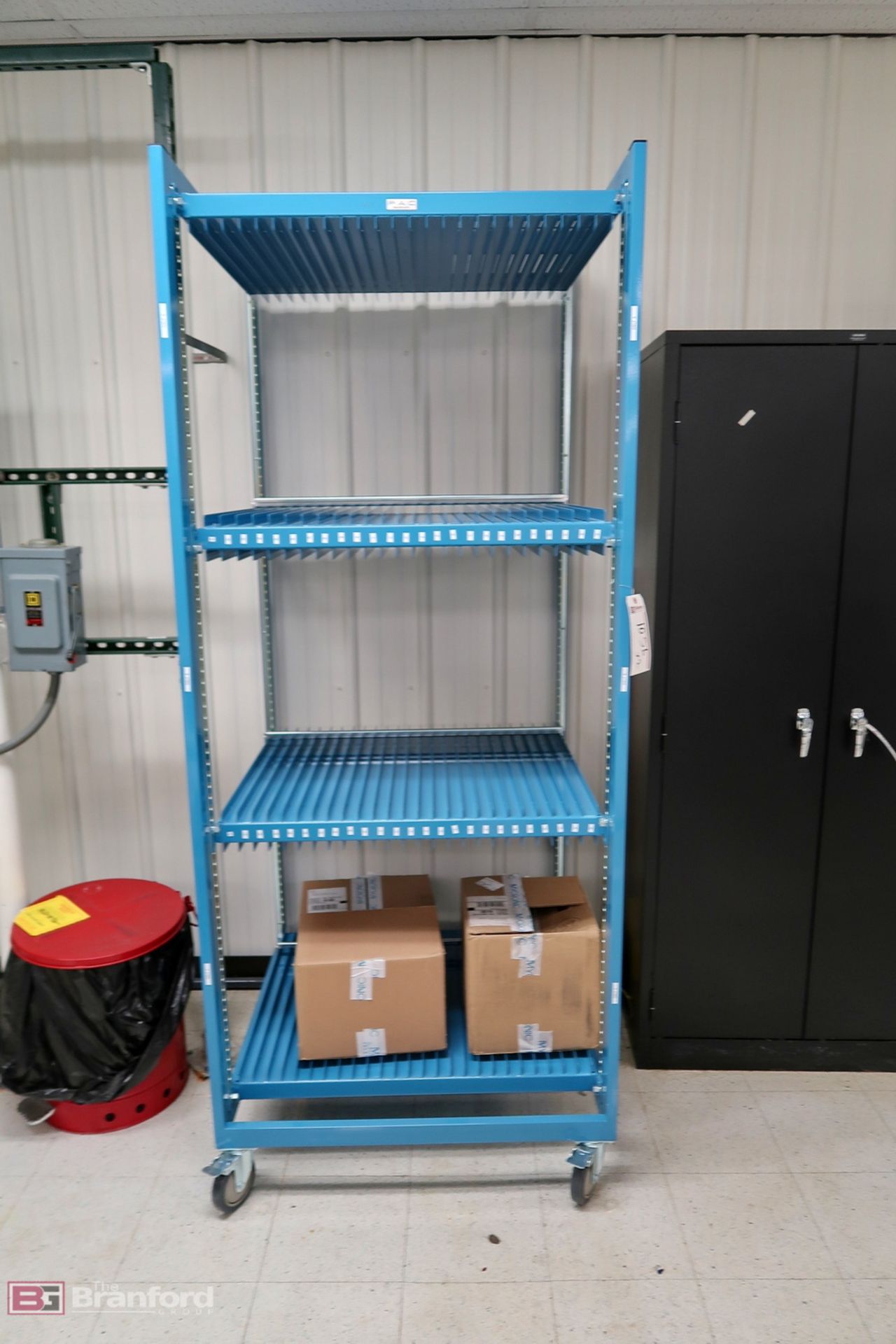 (2) Mfr PAC Rolling Screen Print Racks