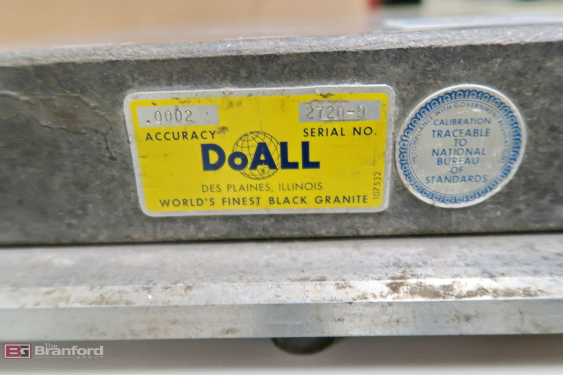 DoAll granite surface plate - Image 2 of 2