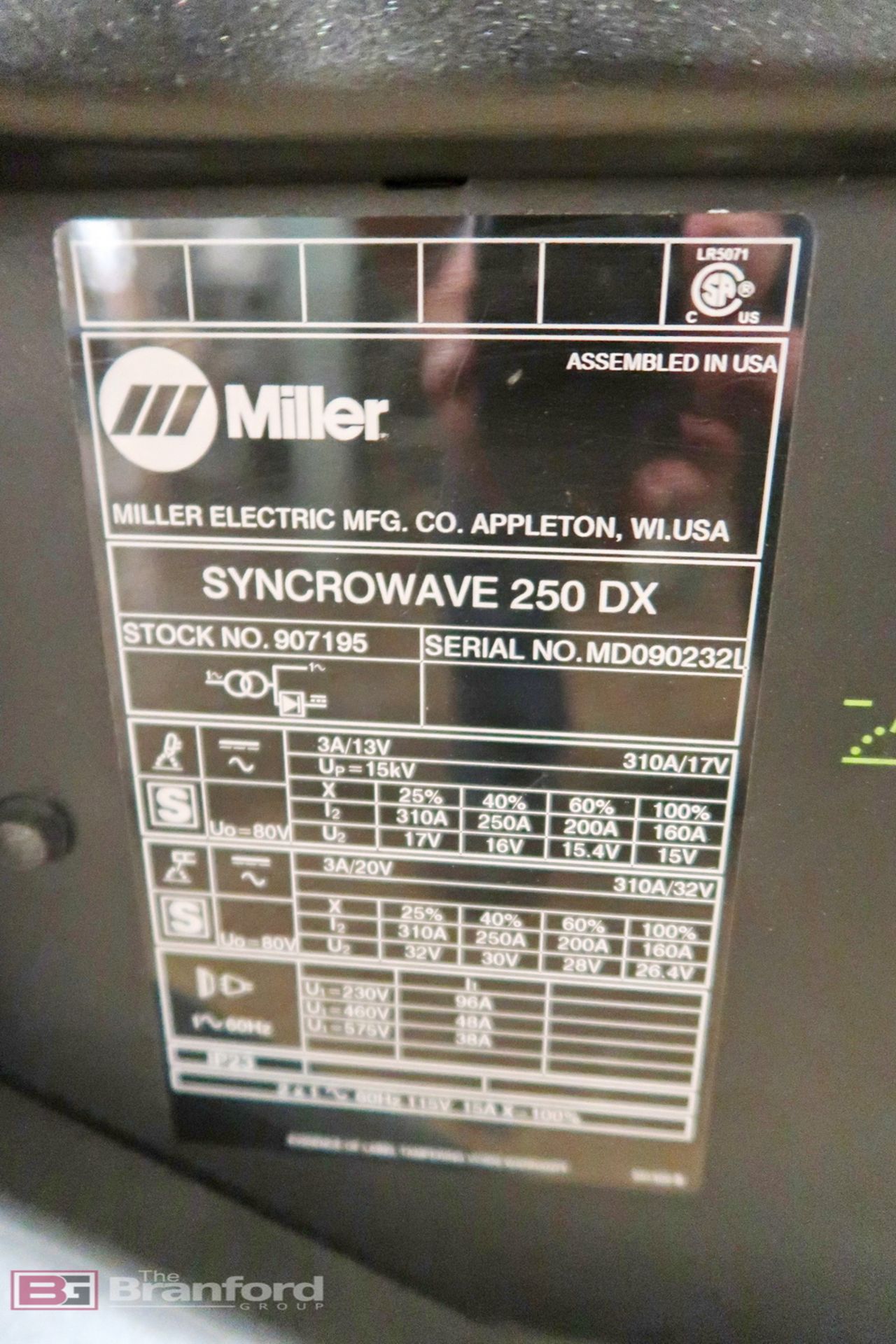 Miller Welder Syncrowave 250 DX - Image 3 of 4