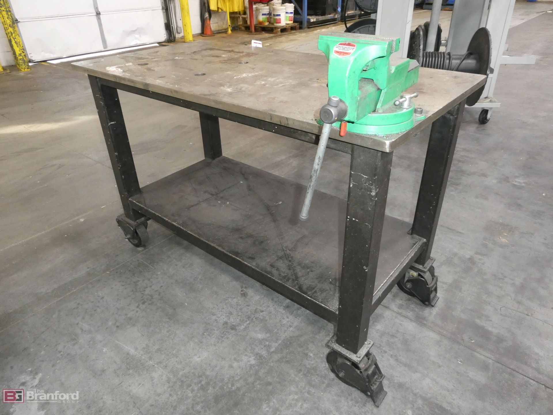 2- Tier Portable Steel Work Table 27"x54" - Image 2 of 6