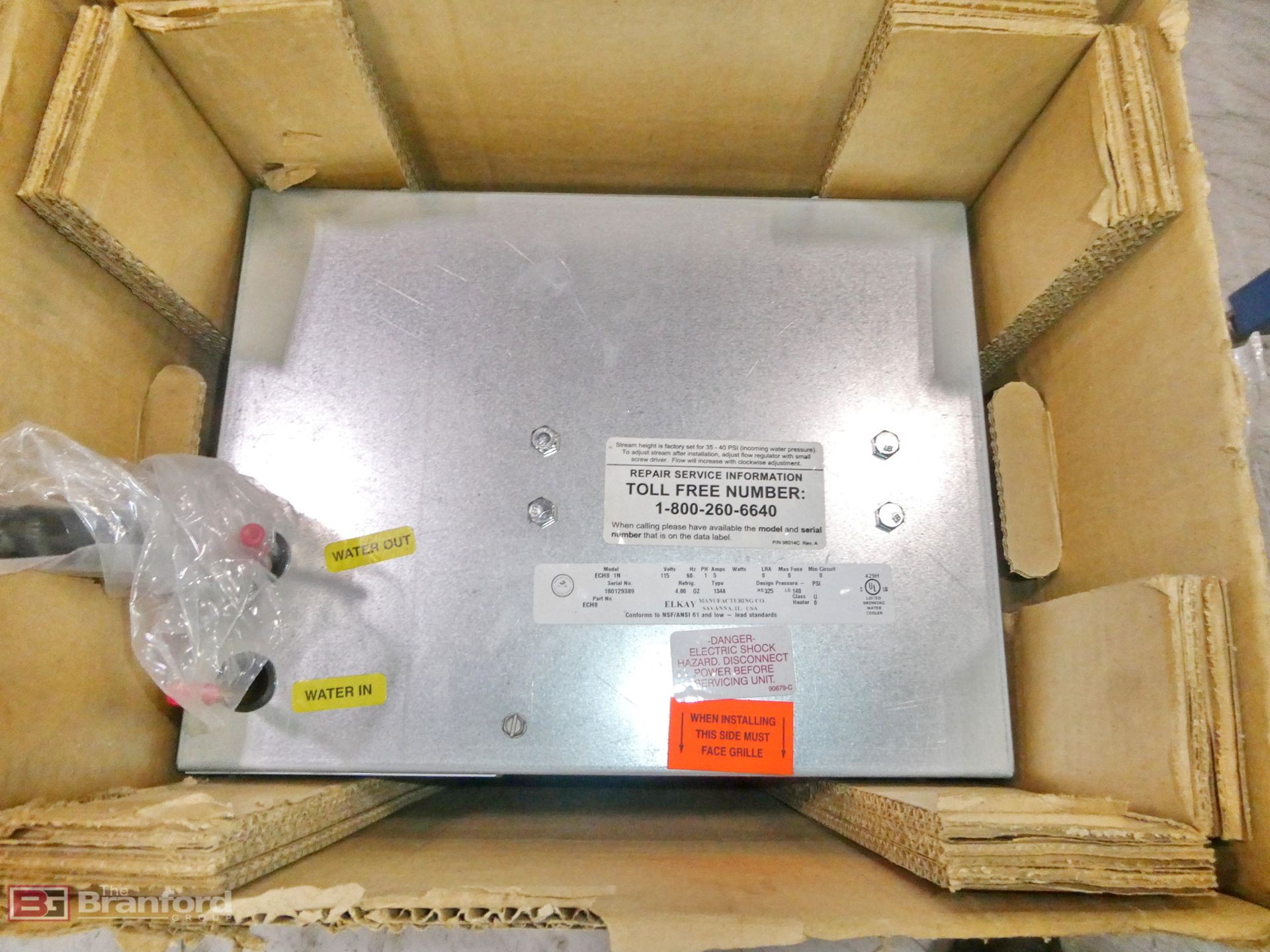 Elkay Model ECH8 1N, Filtered Remote Water Chiller, 115 Volt, S/N 180129389 (New in Box) - Image 2 of 3