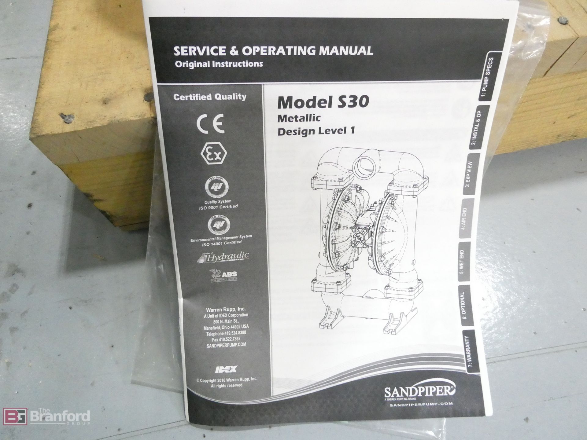 Sandpiper Model S30, Diaphragm Pump (New) - Image 4 of 4