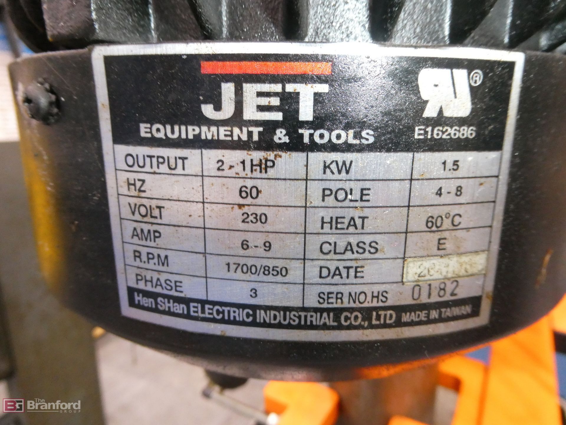 Jet Model JDP920VS-3, Variable Speed Drill Press - Image 8 of 8