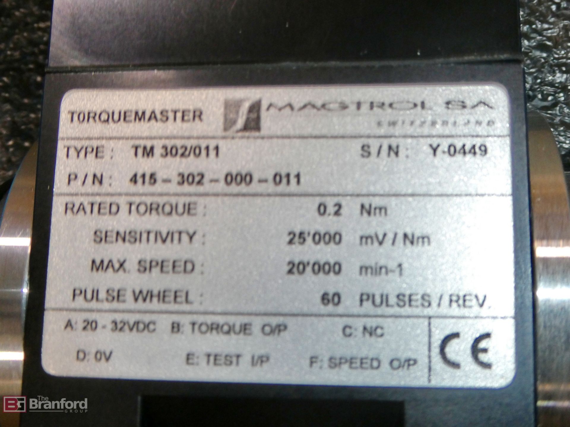 Magtrol Torqumaster Model TM-302/011, Torque Transducer - Image 5 of 5