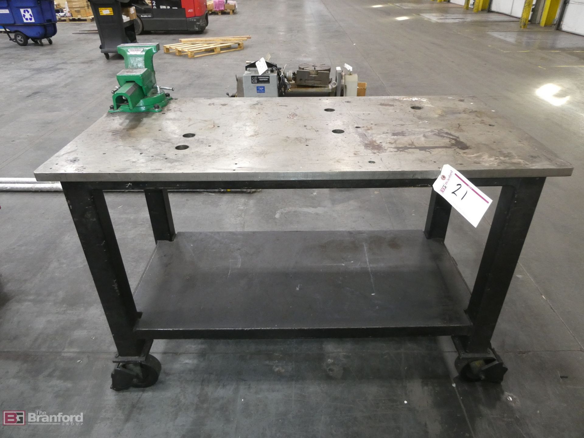 2- Tier Portable Steel Work Table 27"x54"